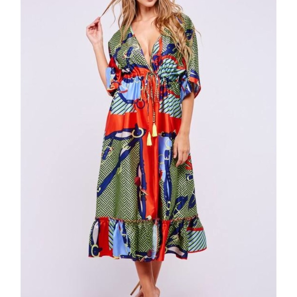 Bold pattern dress